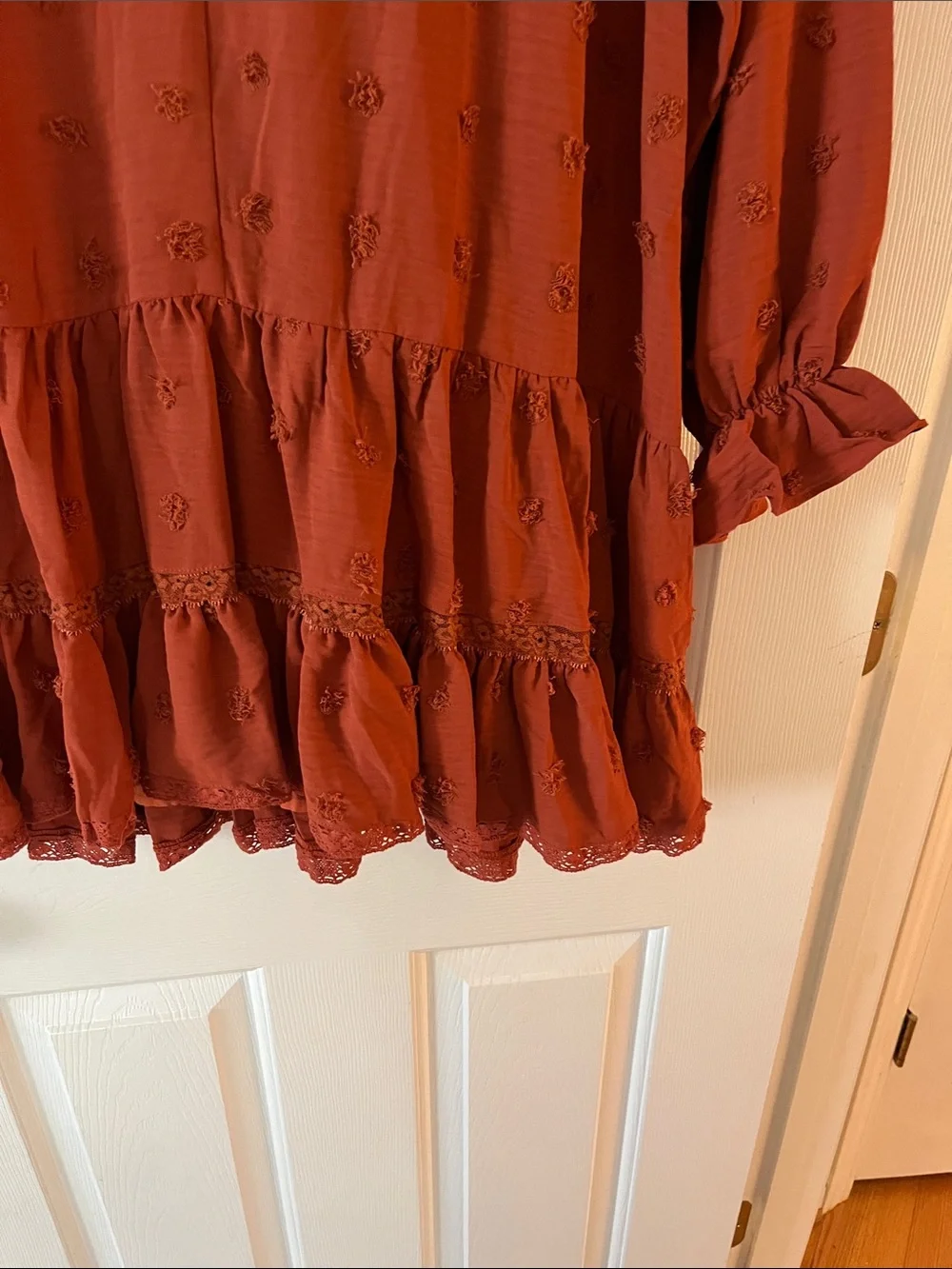 Easel NWT Rust Dress Size Large. - Picture 4 of 5